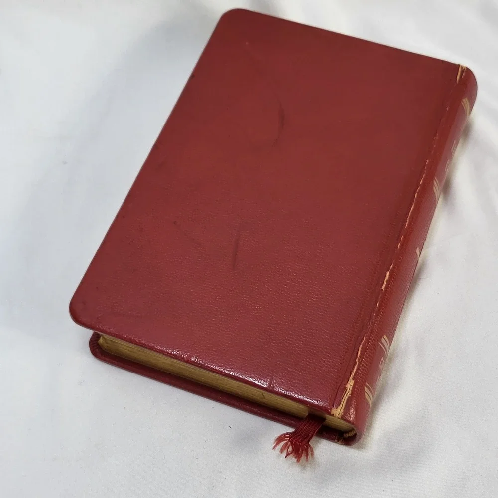 Vintage 1954 The Prayer Book Catholic Press Life of Christ Red Gilt Illustrated